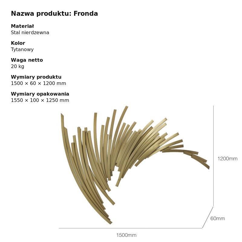 nowoczesna dekoracja ścienna – fronda nowoczesna dekoracja ścienna – fronda